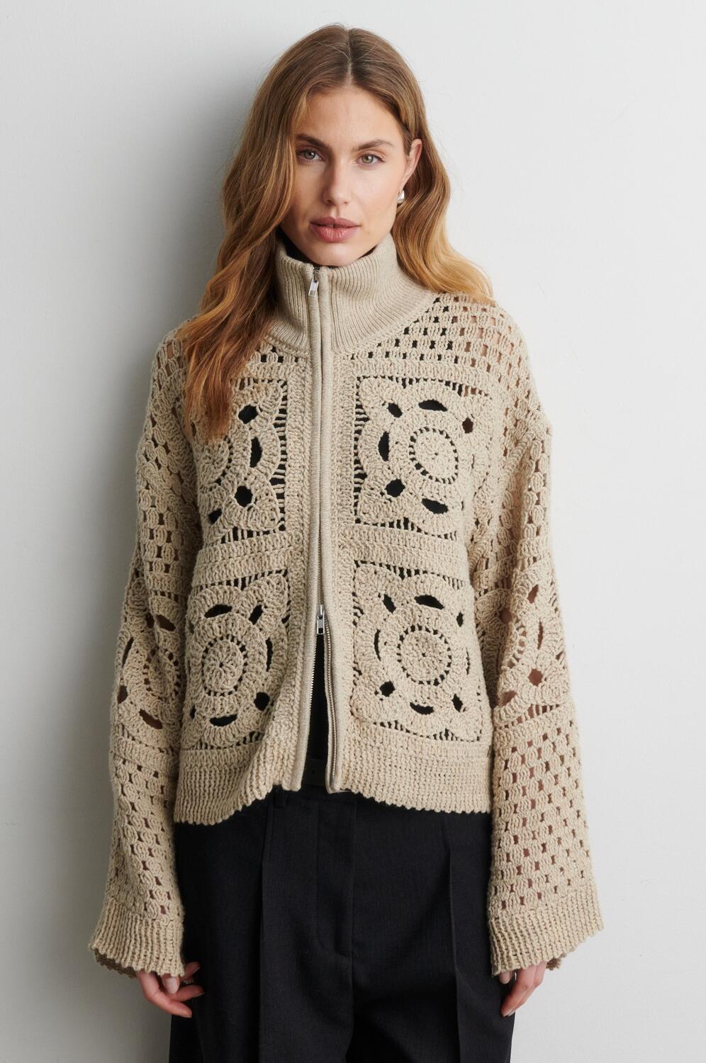 Crosette cardigan - Camel